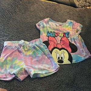 Disney Minnie Mouse Pastel Tie-Dye Pajama Set